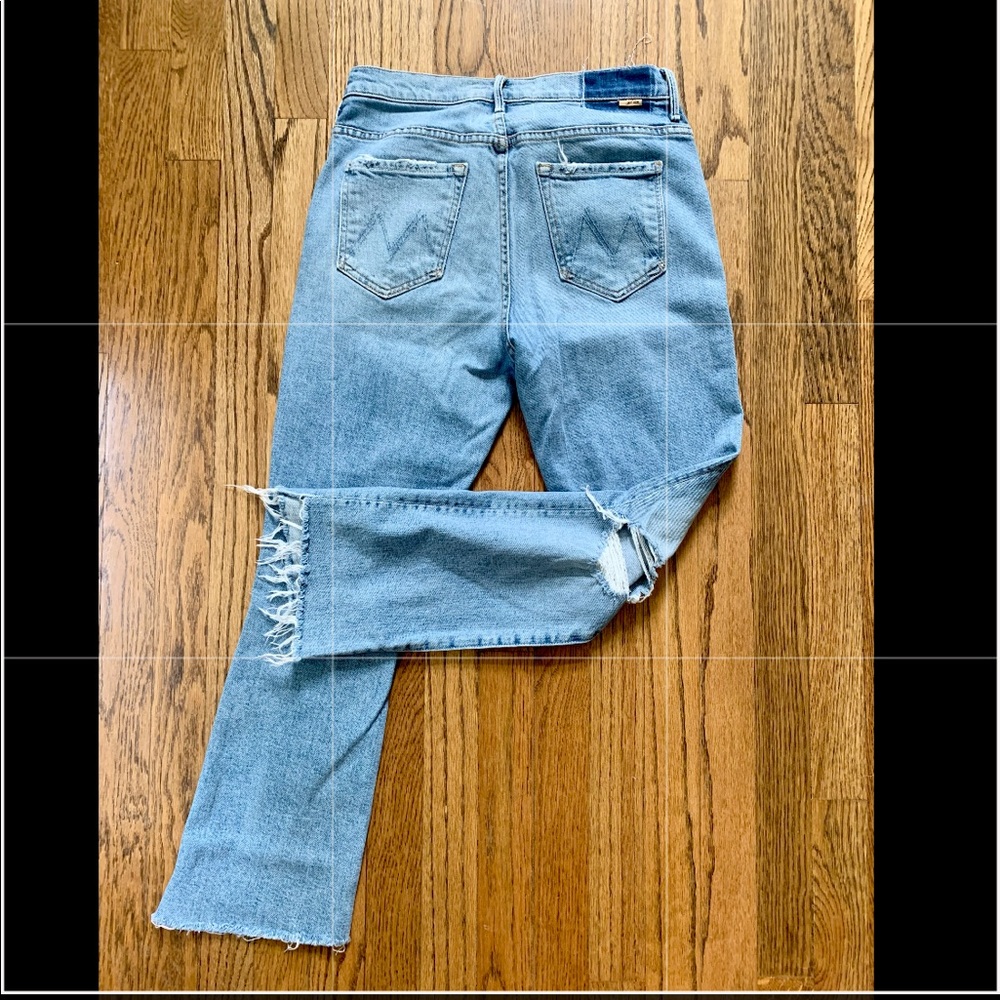 MOTHER denim. The Insider Crop Step Fray